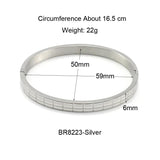 Simple Stainless Steel Cuff Bracelet for Women