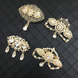 Vintage Crystal Zircon Brooch Pendant for Women Jewelry Wedding Bridal