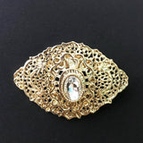 Vintage Crystal Zircon Brooch Pendant for Women Jewelry Wedding Bridal