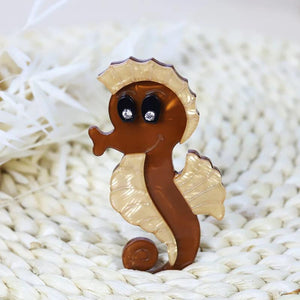 Large Animal Acrylic Brooches Resin Lapel Pin Christmas