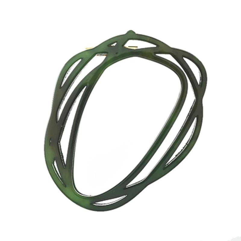 Acrylic Geometry Hollow Brooch for Women Girls Sweater Hat Bag Hijab Pins
