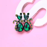 Beaut&Berry Crystal Ladies Bow Kitten Pin Couples Brooch
