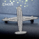 Metal Airplane Brooch Pin for Women AUX0012