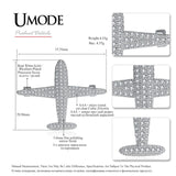 Metal Airplane Brooch Pin for Women AUX0012