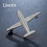 Metal Airplane Brooch Pin for Women AUX0012