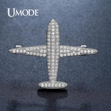 Metal Airplane Brooch Pin for Women AUX0012