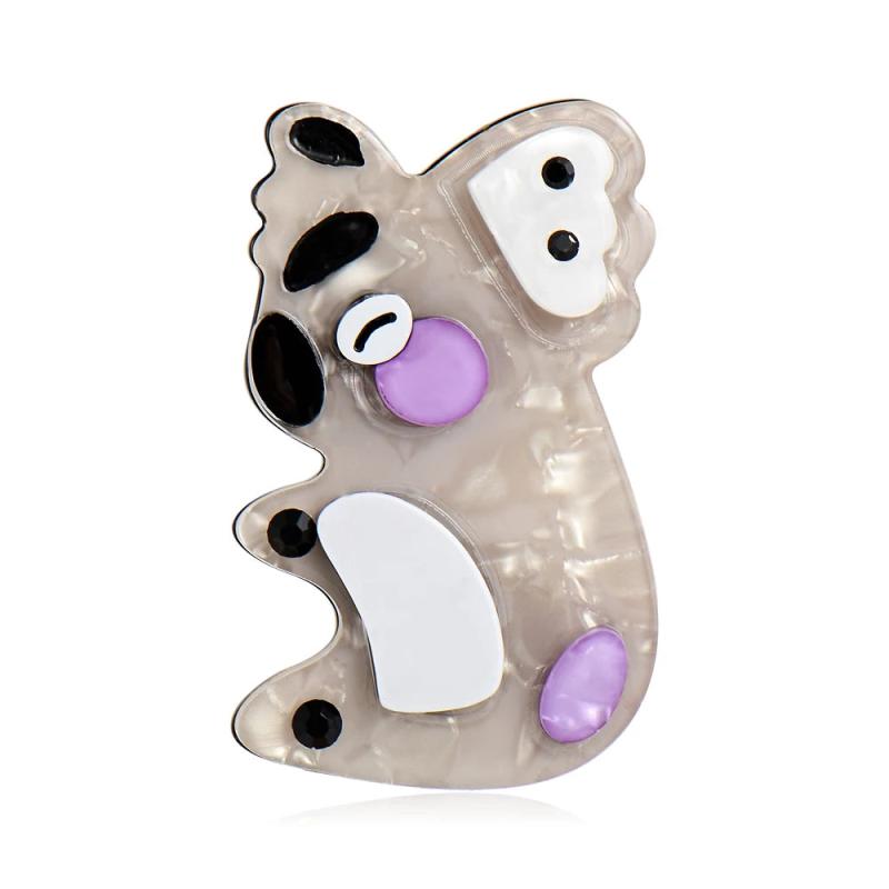 Koala Acrylic Brooches for Women Men