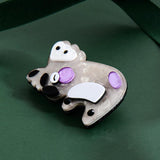 Koala Acrylic Brooches for Women Men