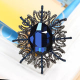 Retro Rhinestone Crystal Brooch Pin Wedding Corsage for Women