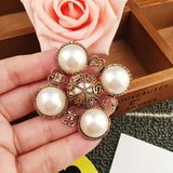 Retro Pearl Baroque Brooches For Women