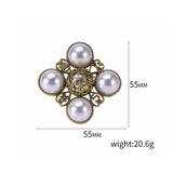 Retro Pearl Baroque Brooches For Women