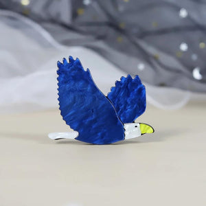 Eagle Shape Brooch Colorful Acrylic Jewelry Lapel Pin Women Child Girl Clothes