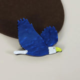 Eagle Shape Brooch Colorful Acrylic Jewelry Lapel Pin Women Child Girl Clothes