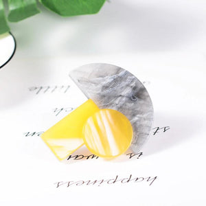 Acrylic Mushroom Brooch Women's Coat Suit Bag Hijab Lapel Pin