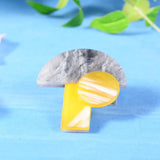 Acrylic Mushroom Brooch Women's Coat Suit Bag Hijab Lapel Pin
