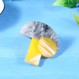 Acrylic Mushroom Brooch Women's Coat Suit Bag Hijab Lapel Pin