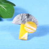 Acrylic Mushroom Brooch Women's Coat Suit Bag Hijab Lapel Pin