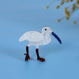 Bird Acrylic Brooch And Pin For Girls Women Resin Dress Accessory