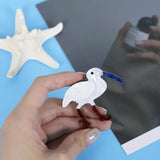 Bird Acrylic Brooch And Pin For Girls Women Resin Dress Accessory
