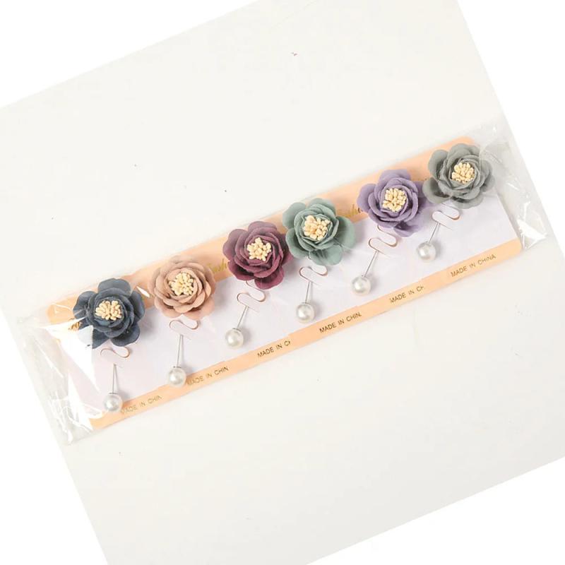 Muslim Wedding Floral Pearl Pin Scarf Hijab Pins Brooches