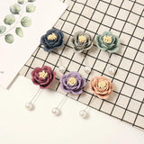 Muslim Wedding Floral Pearl Pin Scarf Hijab Pins Brooches
