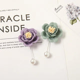 Muslim Wedding Floral Pearl Pin Scarf Hijab Pins Brooches