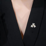 Unique Flower Zircon Brooch Pin for Women Clothing Accessory