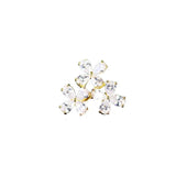 Unique Flower Zircon Brooch Pin for Women Clothing Accessory