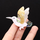 Abalone Shell Bird Brooch Jewelry