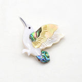 Abalone Shell Bird Brooch Jewelry