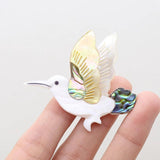 Abalone Shell Bird Brooch Jewelry