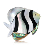 High Quality Shell Fish Pin Brooch for Hijab, Scarf, Hats, Bags