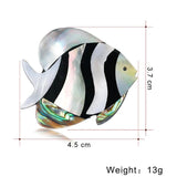 High Quality Shell Fish Pin Brooch for Hijab, Scarf, Hats, Bags