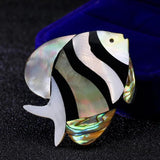 High Quality Shell Fish Pin Brooch for Hijab, Scarf, Hats, Bags