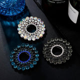 Garland Brooch Austrian Crystal Round Jewelry for Prom Party Wedding