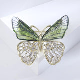 Shining Gradient Wings Butterfly Brooches Women Top Office Party Pins