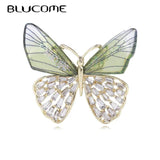 Shining Gradient Wings Butterfly Brooches Women Top Office Party Pins