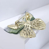 Shining Gradient Wings Butterfly Brooches Women Top Office Party Pins
