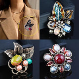Retro Natural Stones Big Brooch Pin Jewelry 149 KO1