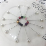 12pcs/Pack Pin Round Safety Hijab Brooches Women