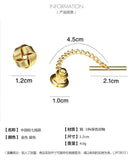 Copper Men Suit Shirts Tie Pin Collar Buckles Woven Brooch Business Accessories