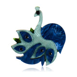 Vivid Peacock Shape Brooch Acrylic Animal Brooches