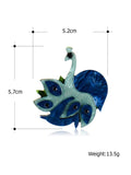 Vivid Peacock Shape Brooch Acrylic Animal Brooches
