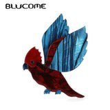 Acrylic Parrot Bird Shape Brooch Lapel Pin Accessorie