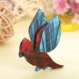 Acrylic Parrot Bird Shape Brooch Lapel Pin Accessorie
