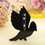 Acrylic Parrot Bird Shape Brooch Lapel Pin Accessorie