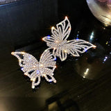 Exaggerated Butterfly Rhinestone Brooch for Women