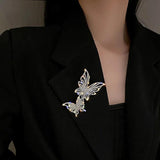 Exaggerated Butterfly Rhinestone Brooch for Women