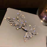 Exaggerated Butterfly Rhinestone Brooch for Women