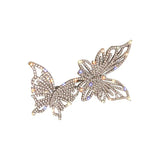 Exaggerated Butterfly Rhinestone Brooch for Women
